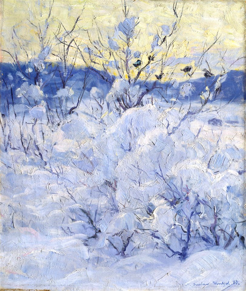 Gustav Wentzel - Winter Evening - NG.M.00428 - National Museum of Art, Architecture and Design