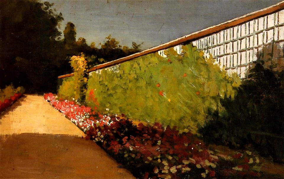 Gustave Caillebotte - The Wall of the Kitchen Garden, Yerres