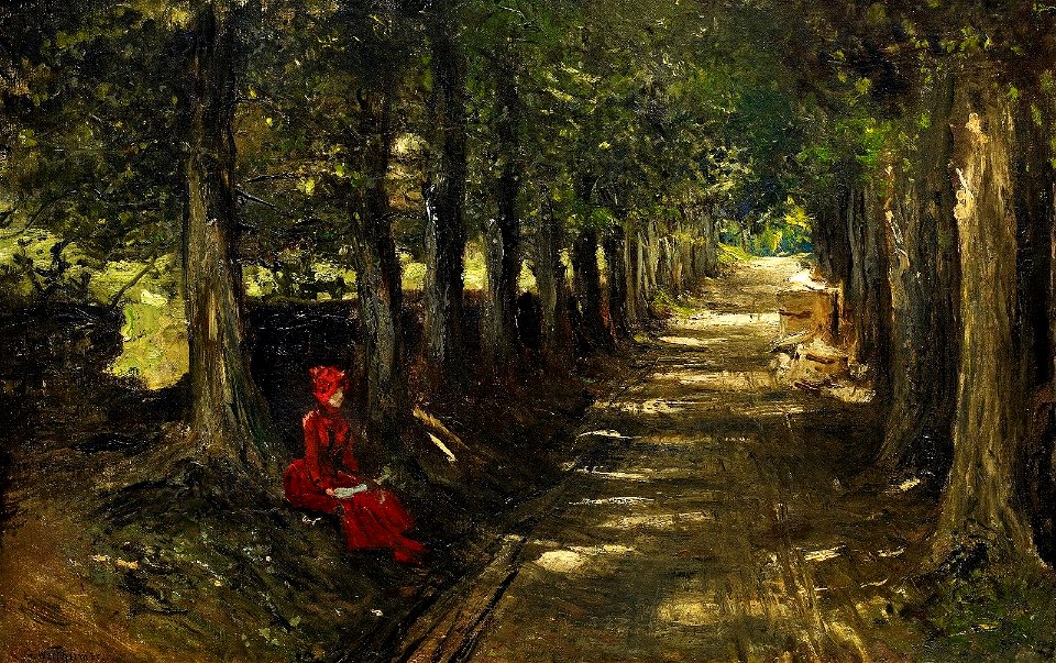 Gustav Wertheimer Sommerliche Allee