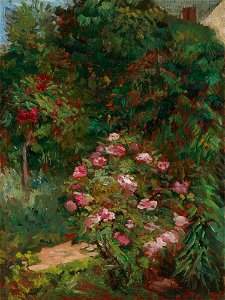 Gustave Caillebotte - Massiv de fleurs, jardin du Petit Gennevilliers