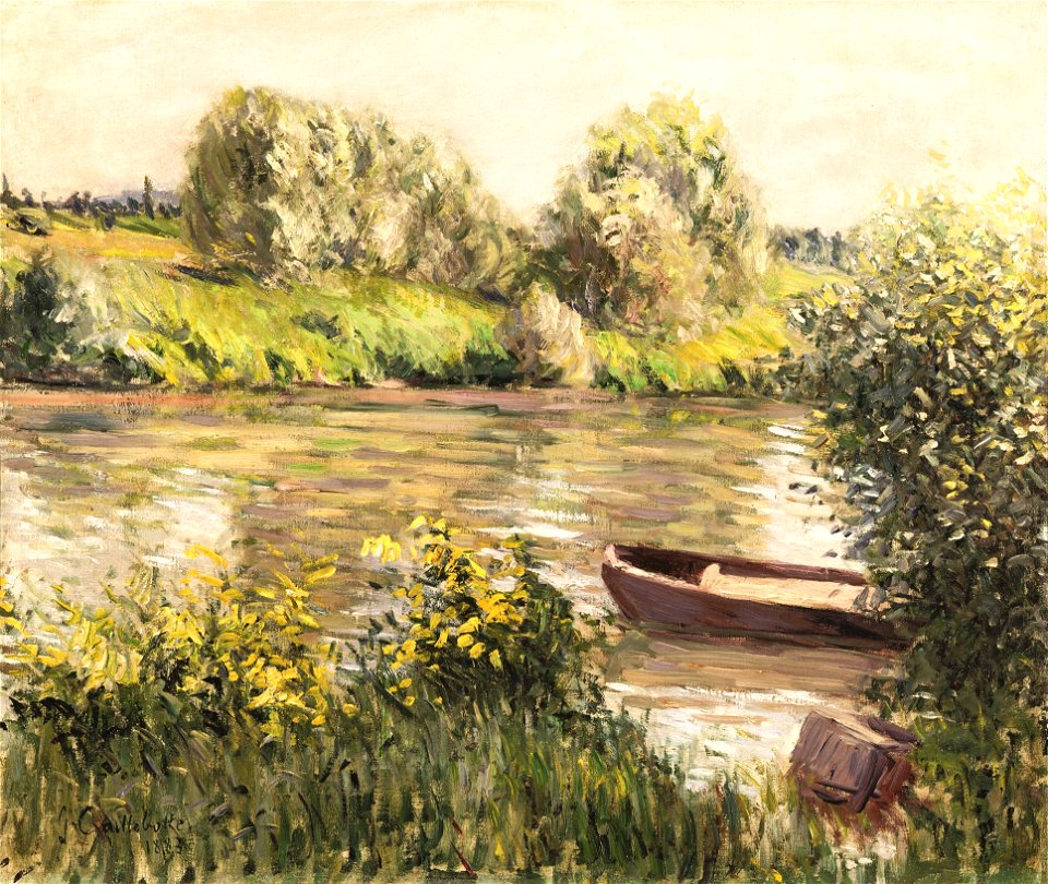 Gustave Caillebotte - Barque près de la rive - Frye Art Museum