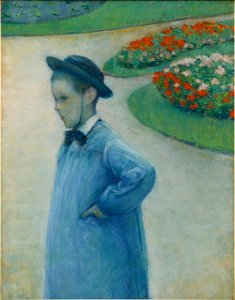 Gustave Caillebotte - Portrait de Camille Daurelle dans le parc de Yerres