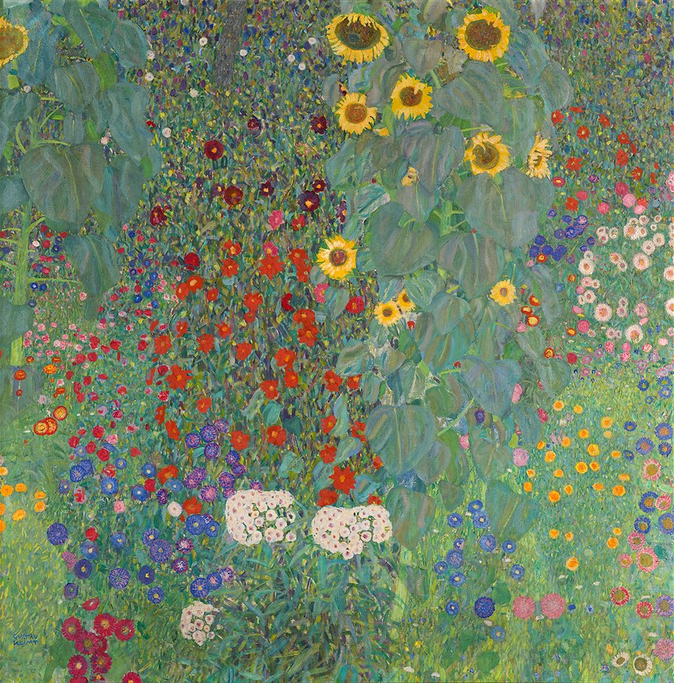 Gustav Klimt - Bauerngarten mit Sonnenblumen - 3685 - Österreichische Galerie Belvedere