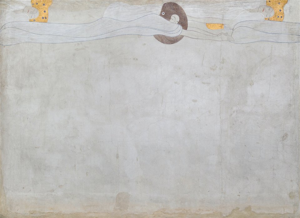 Gustav Klimt - Beethovenfries, Die Sehnsucht nach Glück (Tafel 1, linke Langwand) - 5987-1 - Österreichische Galerie Belvedere