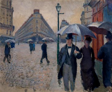 Gustave Caillebotte - Rue de Paris. Temps de pluie (étude) - Musée Marmottan-Monet
