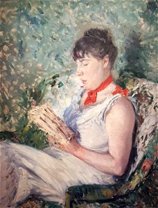 Gustave Caillebotte - Portrait de femme assise, lisant (B 392)