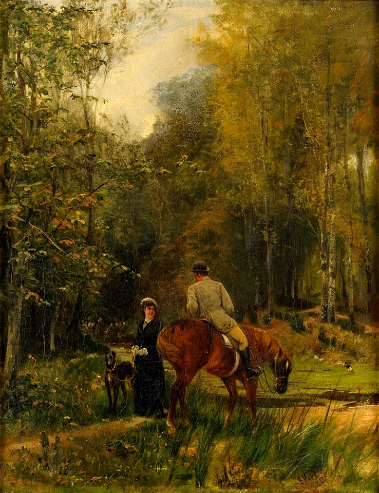 Gustav Marx Begegnung am See