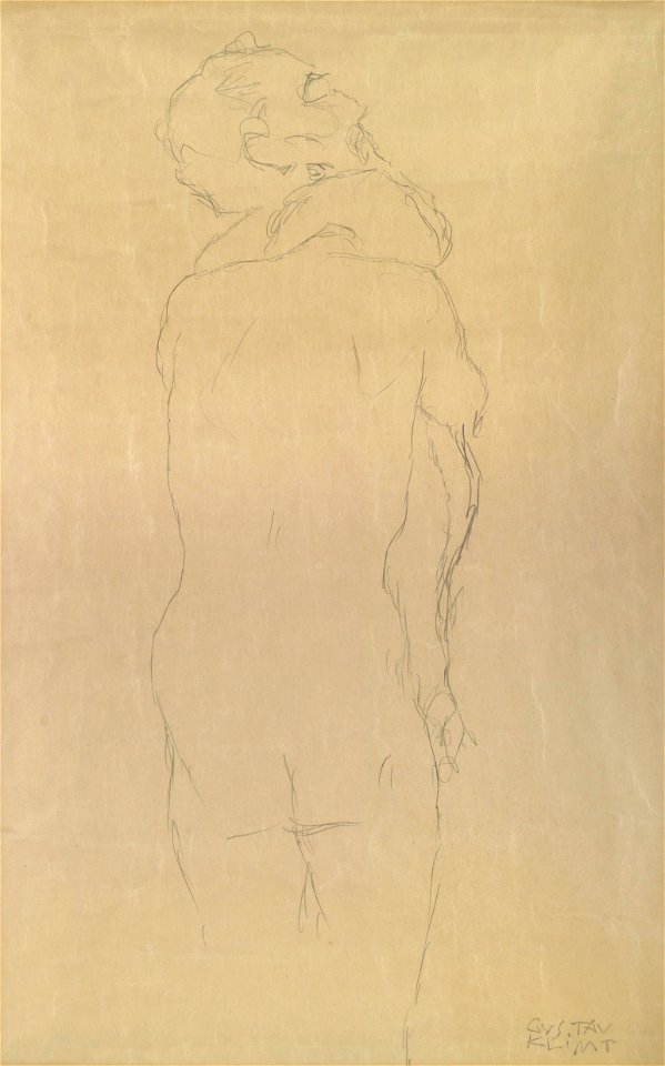 Gustav Klimt Adam und Eva Studie