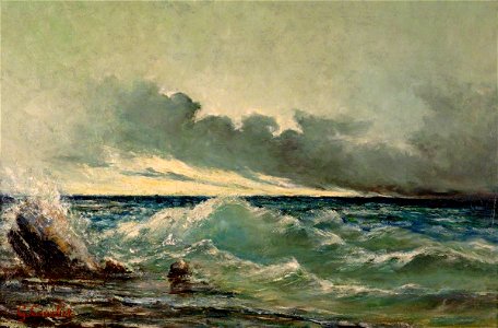 Gustave Courbet (1819-1877) - La vague - 4-2004 - Southampton City Art Gallery