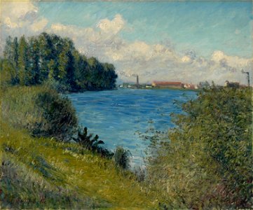 Gustave Caillebotte - Le petit bras de la Seine à Argenteuil (CR 302) -  Free Stock Illustrations