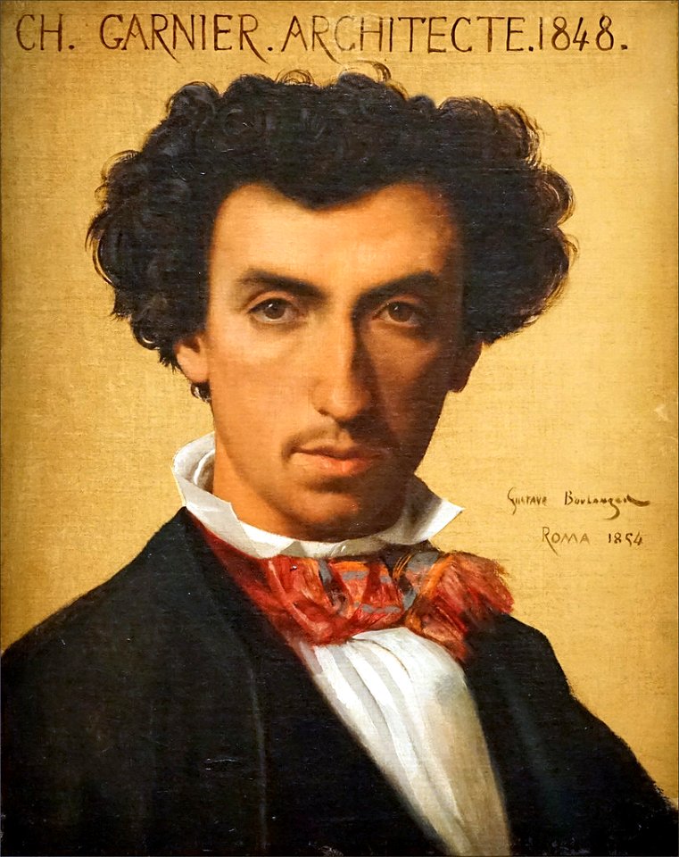 Gustave Boulanger, Portrait of Charles Garnier, 1854, Villa Medici, Académie de France à Rome