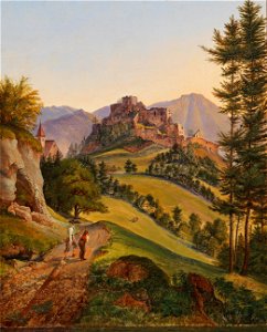 Gustav Reinhold Die Ruine der Veste Clam bey Schottwien