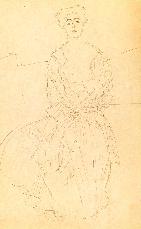 Gustav Klimt Margaret Stonborough-Wittgenstein sitzend Studie