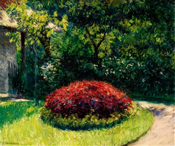 Gustave Caillebotte - Massif de fleurs, jardin du Petit-Gennevilliers