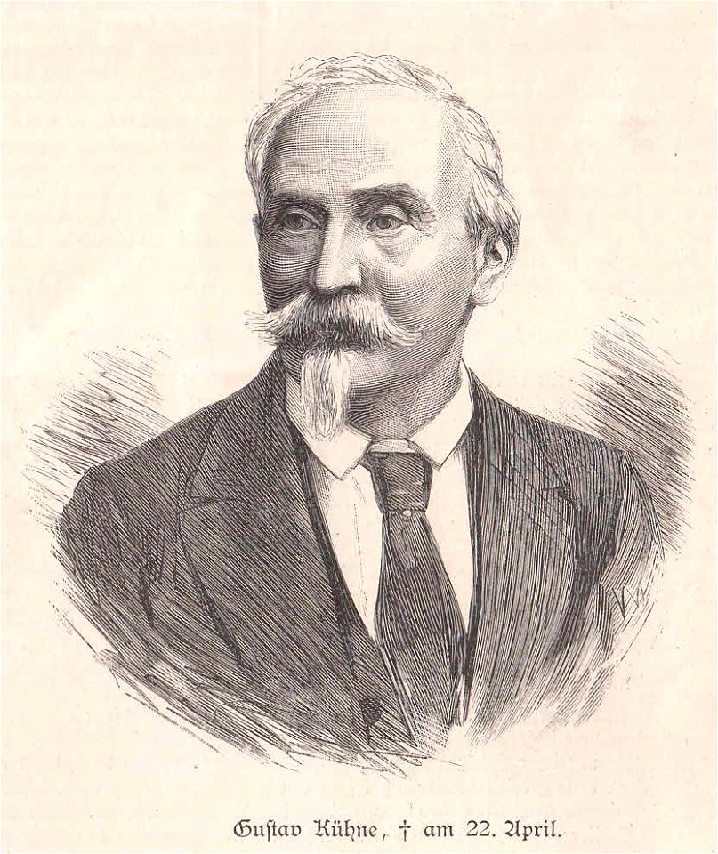 Gustav Kühne, gestorben am 22. April 1888