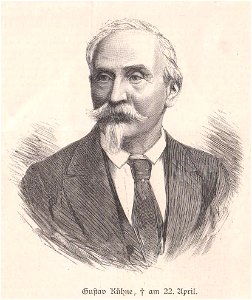 Gustav Kühne, gestorben am 22. April 1888