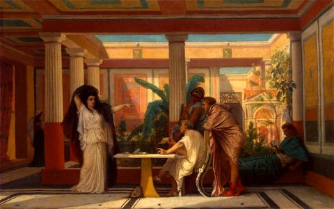 Gustave Boulanger - Theatrical Rehearsal in the House of an Ancient Rome Poet - WGA2930
