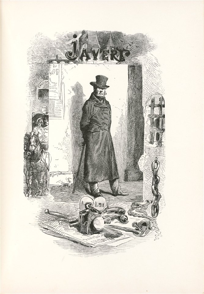 Gustave Brion, Javert, 1862 - Les Misérables, G. Routledge and Sons ...