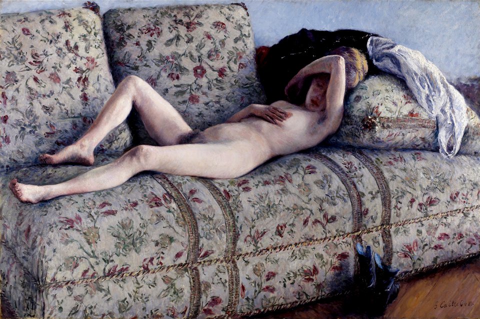 Gustave Caillebotte - Nude on a Couch - Google Art Project