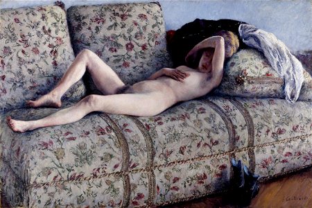 Gustave Caillebotte - Nude on a Couch - Google Art Project. Free illustration for personal and commercial use.