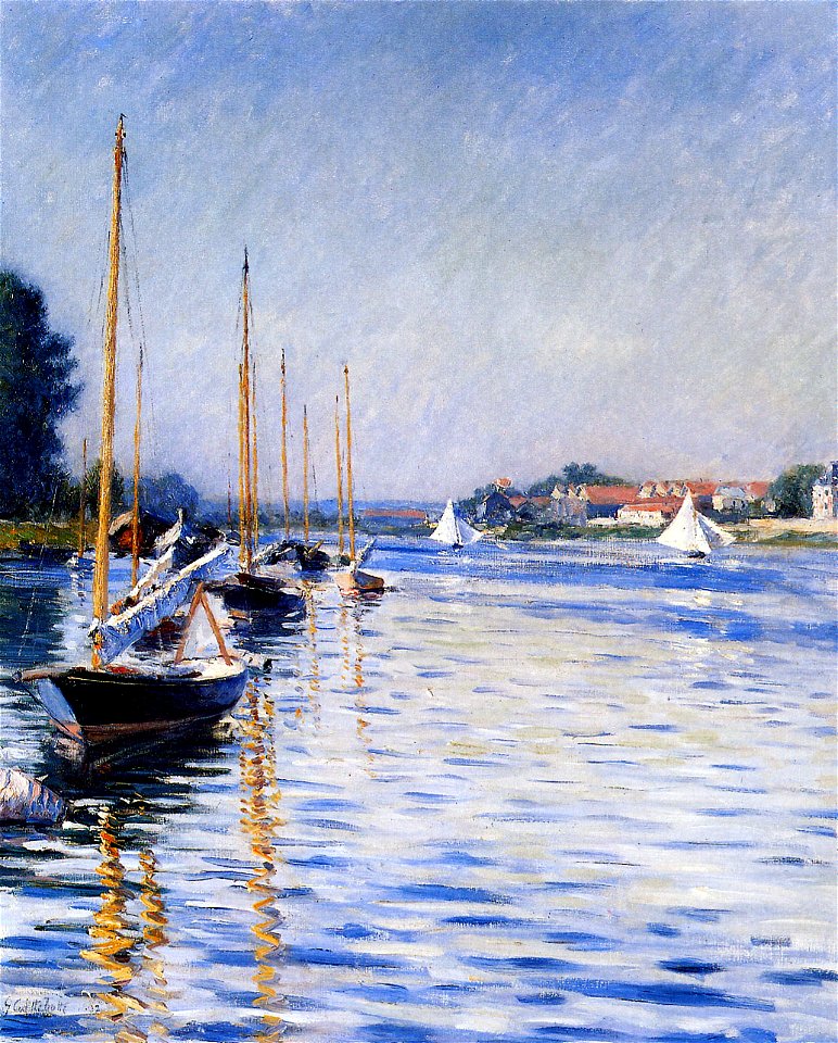 Gustave Caillebotte - Boats on the Seine