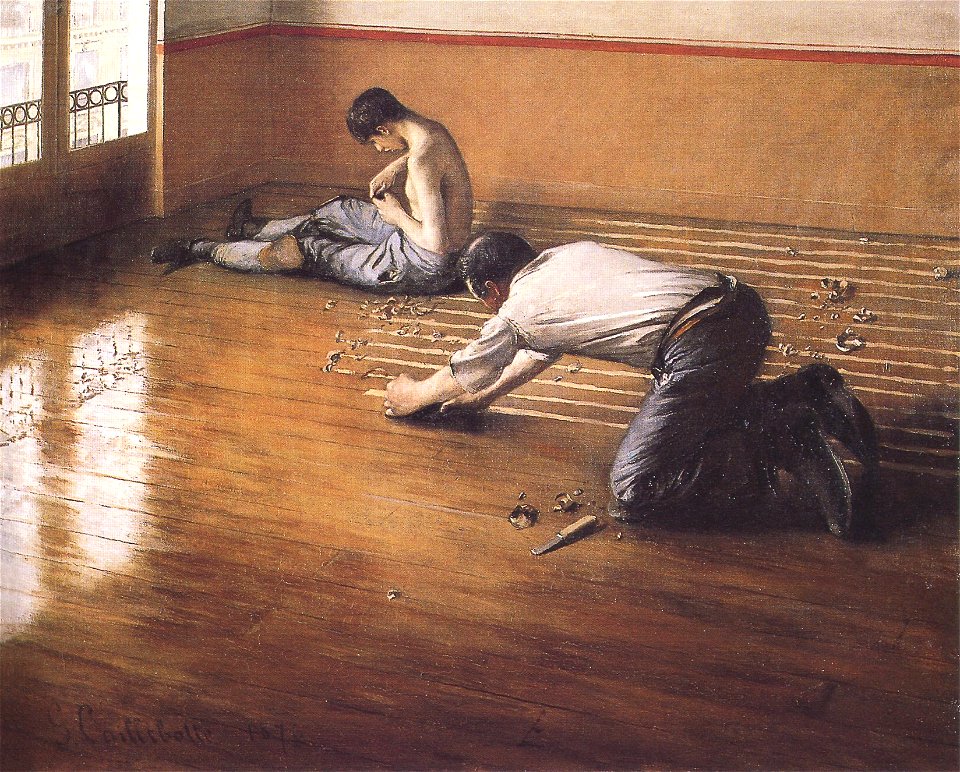 Gustave Caillebotte-Floor-scrapers (1876)