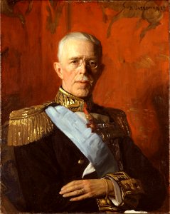 Gustav V (1858-1950), kung av Sverige, gift med Viktoria av Baden (Bernhard Österman) - Nationalmuseum - 39875