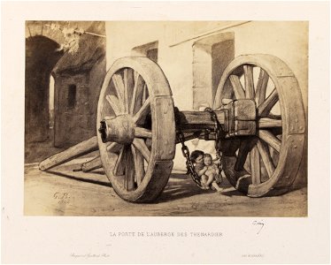 Gustave Brion - La porte de l'auberge des Thénardier