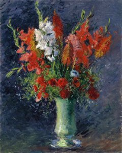 Gustave Caillebotte - Vase de glaïeuls
