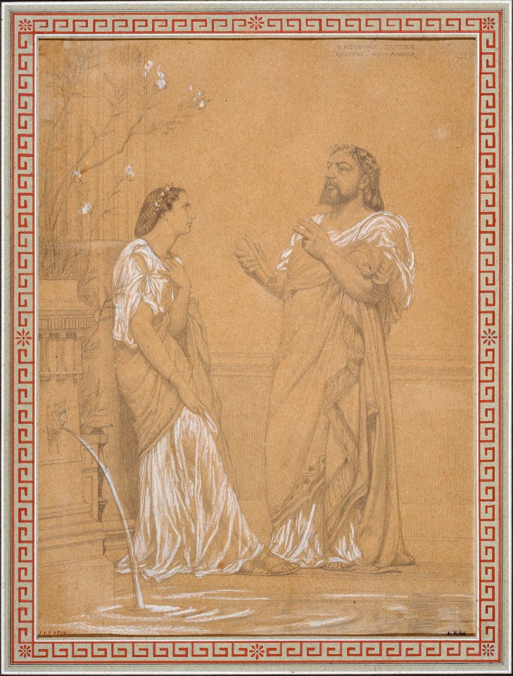 Gustave Boulanger, Théophile Gautier and Marie Favart in Roman costumes, 1861