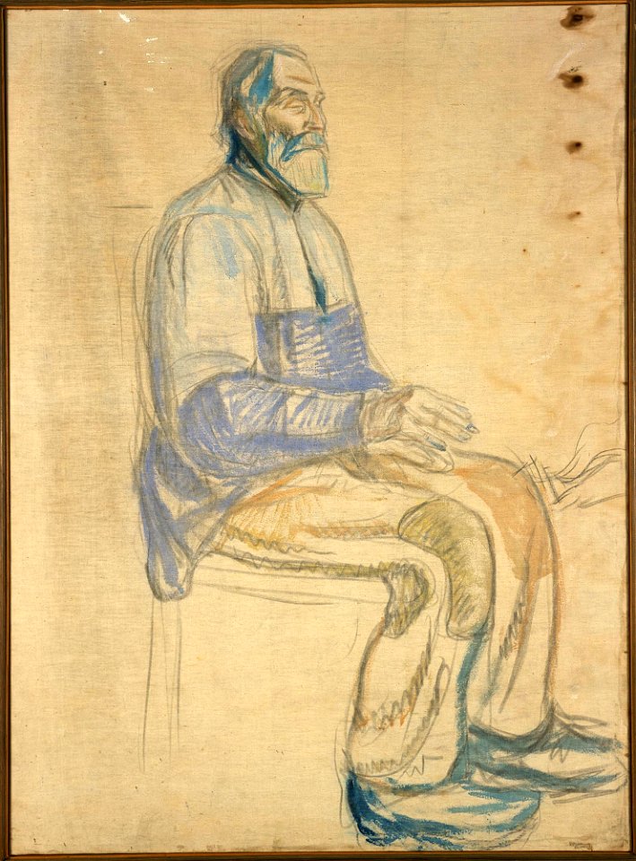 Edvard Munch - History, Study for the Old Man - MM.M.00925 - Munch Museum