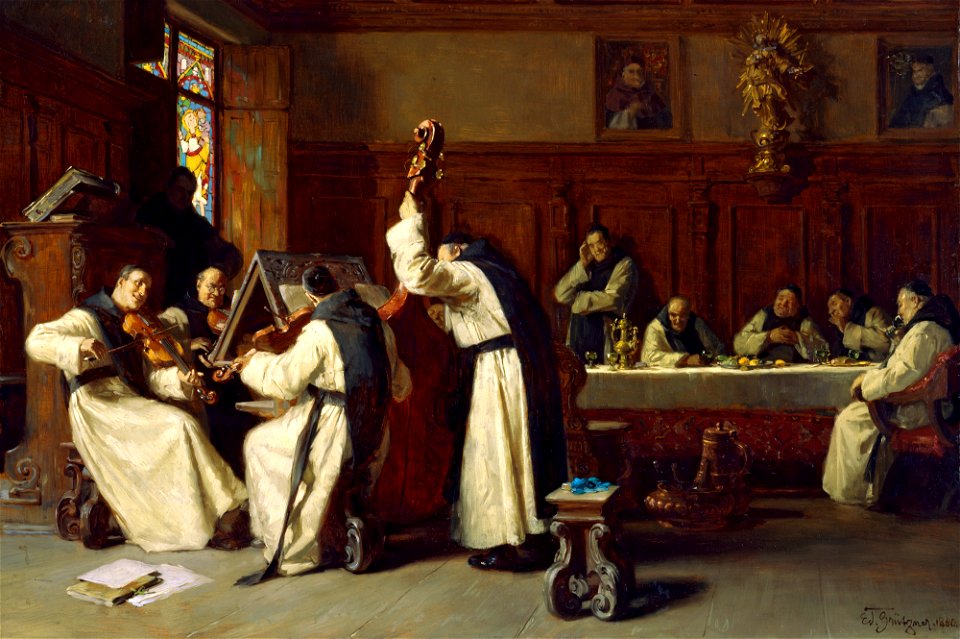 Eduard von Grützner - Siesta im Kloster - G 4296 - Lenbachhaus