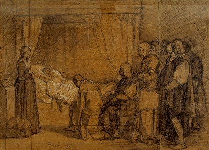 Eduardo Rosales - Study for the Will of Isabella the Catholic - Google Art Project