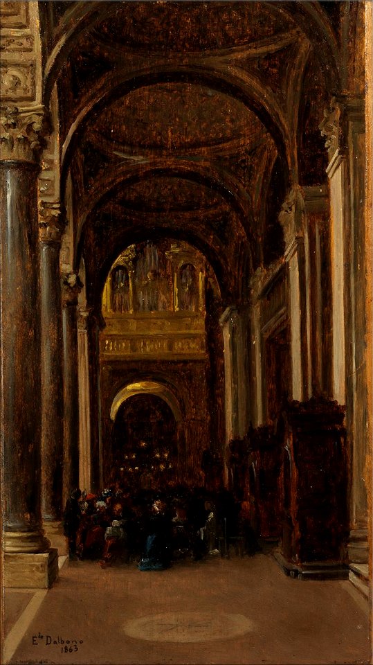 Eduardo Dalbono Kircheninterieur 2