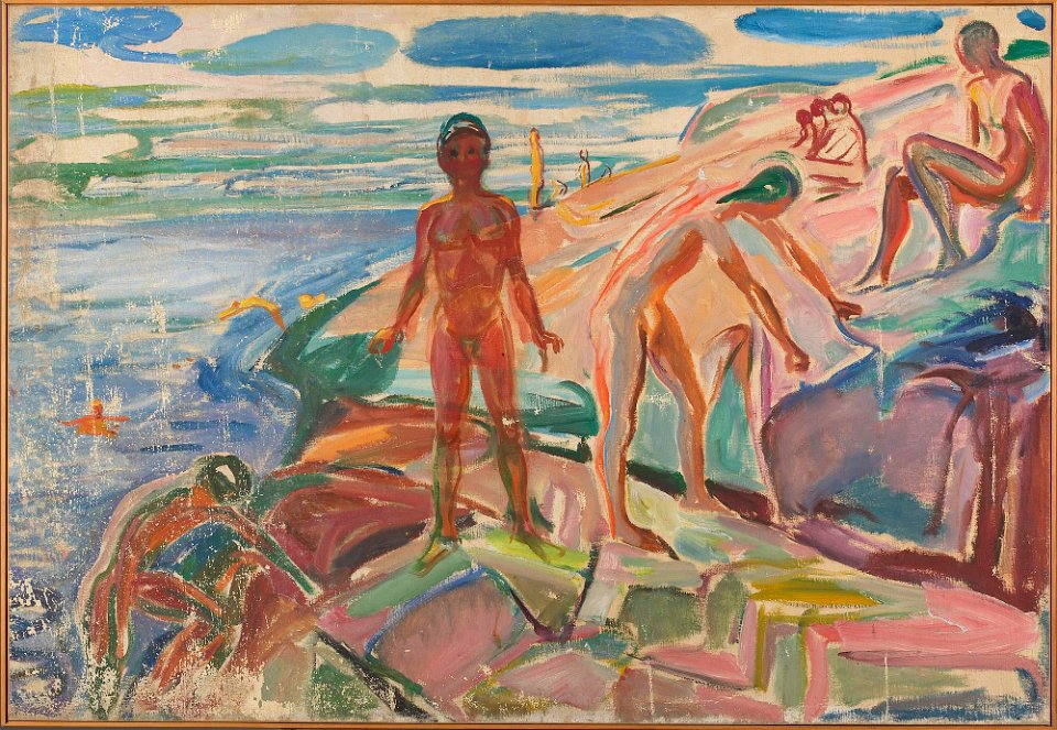 Edvard Munch - Bathers on Rocks - MM.M.00789 - Munch Museum