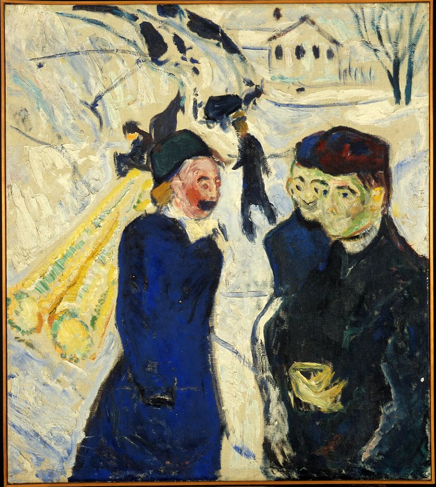 Edvard Munch - People and Timber Transport in a Kragerø Street - MM.M.00284 - Munch Museum