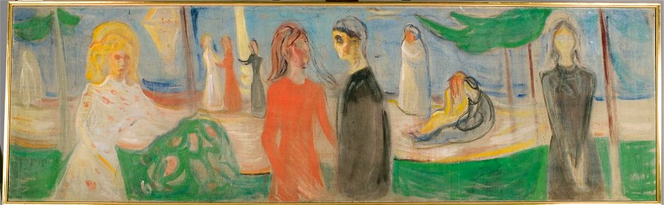 Edvard Munch - Moonlight on the Beach - 722