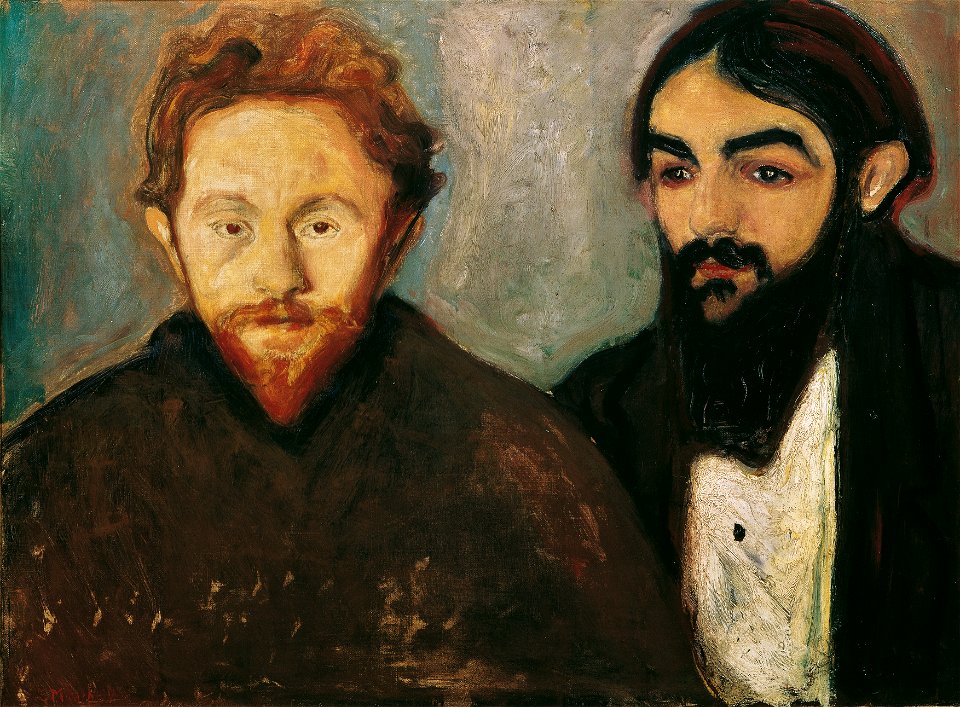 Edvard Munch - Der Maler Paul Herrmann und der Arzt Paul Contard - 3838 - Kunsthistorisches Museum