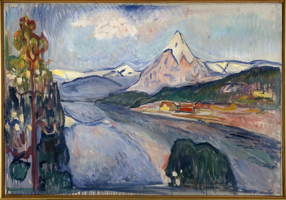 Edvard Munch - Fjord Landscape. Set Design for Henrik Ibsen’s Ghosts - MM.M.00165 - Munch Museum