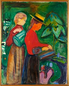 Edvard Munch - Girls watering Flowers (The Linde Frieze) - MM.M.00054 - Munch Museum