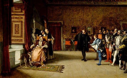 Eduardo Rosales - Juan de Austria's presentation to Emperor Carlos V in Yuste