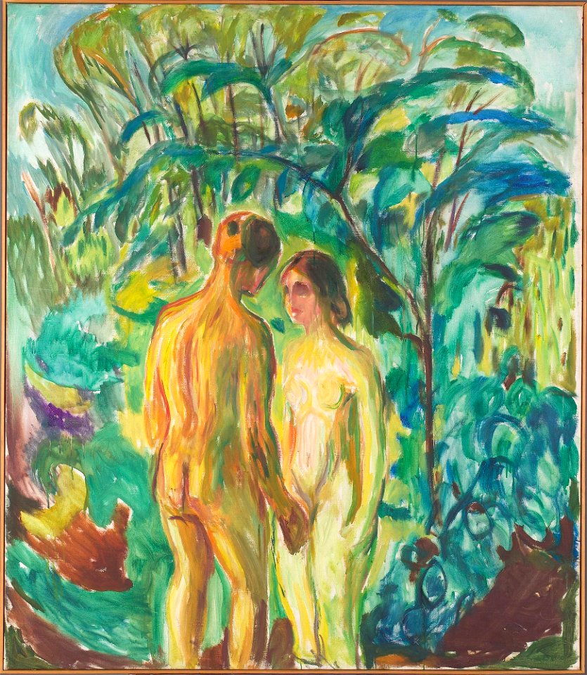 Edvard Munch - Naked Man and Woman in the Woods - MM.M.00808 - Munch Museum