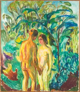 Edvard Munch - Naked Man and Woman in the Woods - MM.M.00808 - Munch Museum