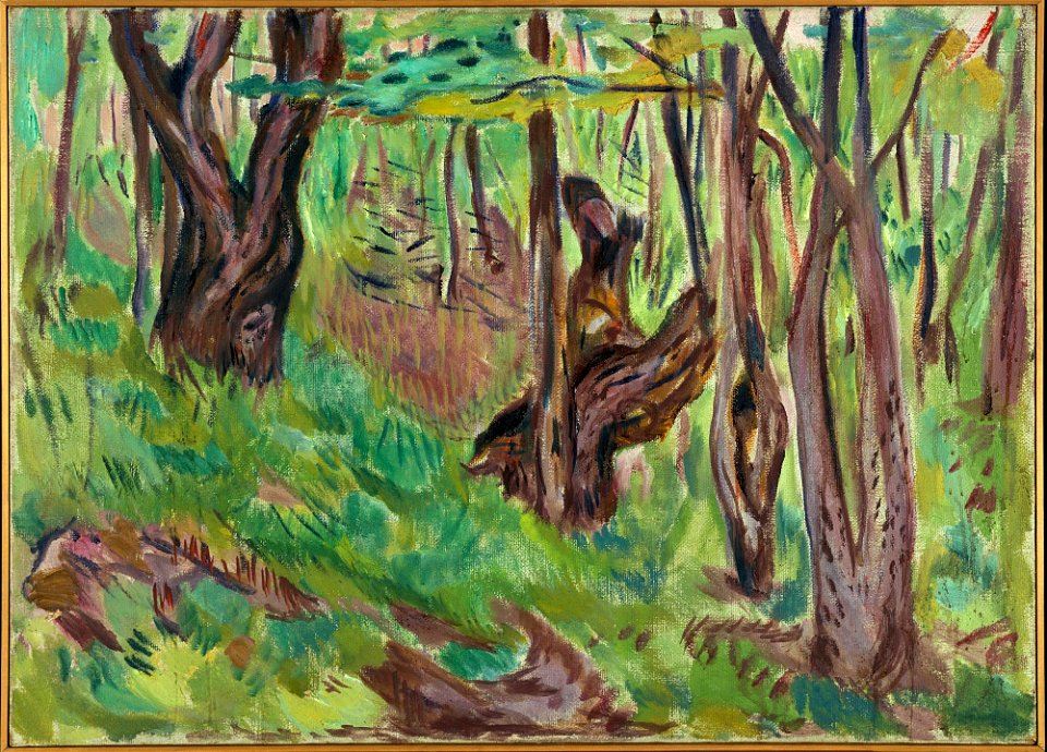 Edvard Munch - Rugged Tree Trunks in Summer - MM.M.00577 - Munch Museum