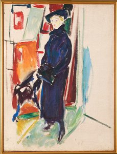 Edvard Munch - Model with Hat and Coat - MM.M.00297 - Munch Museum