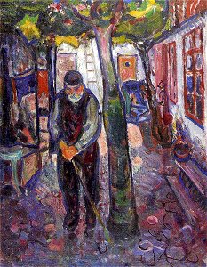 Edvard Munch - Old Man in Warnemunde