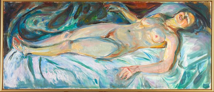Edvard Munch - Reclining Nude, Night - MM.M.00383 - Munch Museum