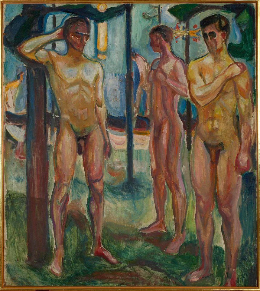 Edvard Munch - Naked Men in Landscape - MM.M.00737 - Munch Museum