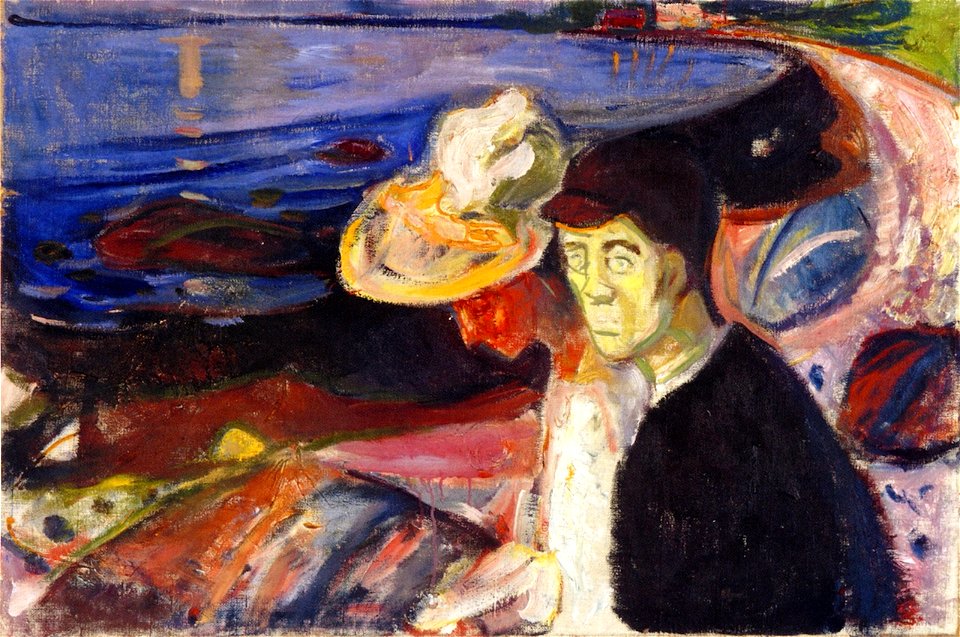 Edvard Munch - Man and Woman on the Beach