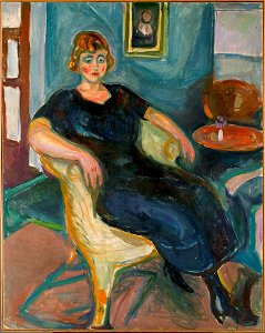 Edvard Munch - Model in Wicker Chair - MM.M.00074 - Munch Museum
